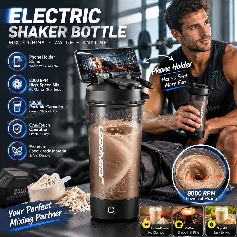 Protein Bar - Copo Misturador Elétrico 400-700ml, Copo Inteligente