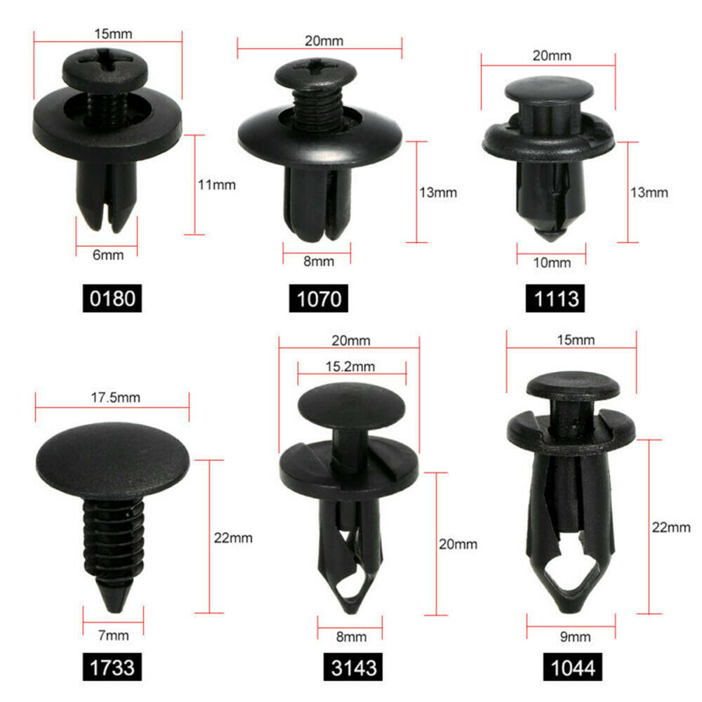 Trail Mix - Mixed Car Corpo Fastener Clip, Push