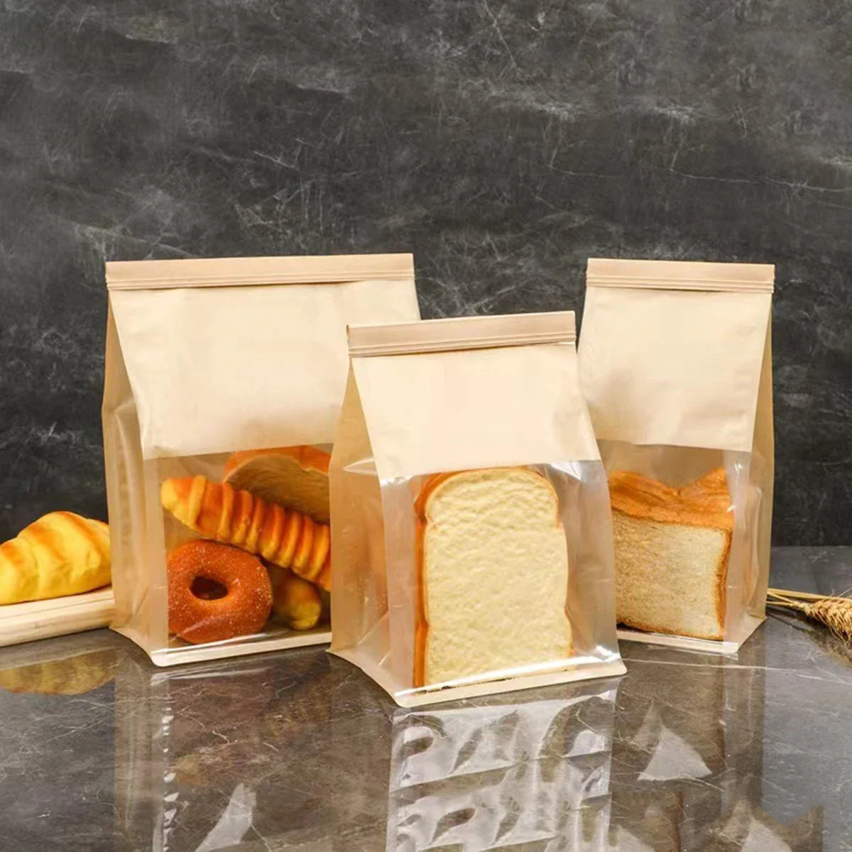 10 pçs papel kraft com janela  - Cookies Pack avaliação e preço