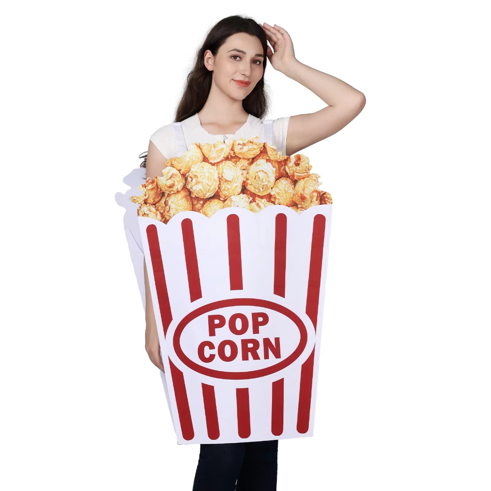 Fantasia de Cosplay de Pipoca  - Popcorn avaliação e preço